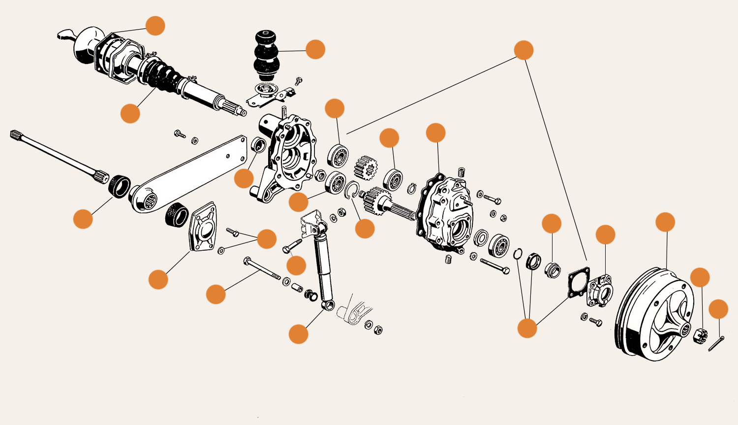 Splitscreen Rear Axle Parts