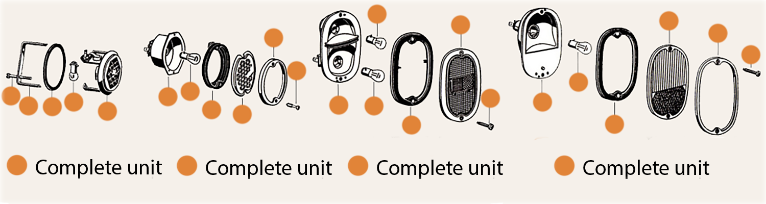 Splitscreen Rear Light Parts