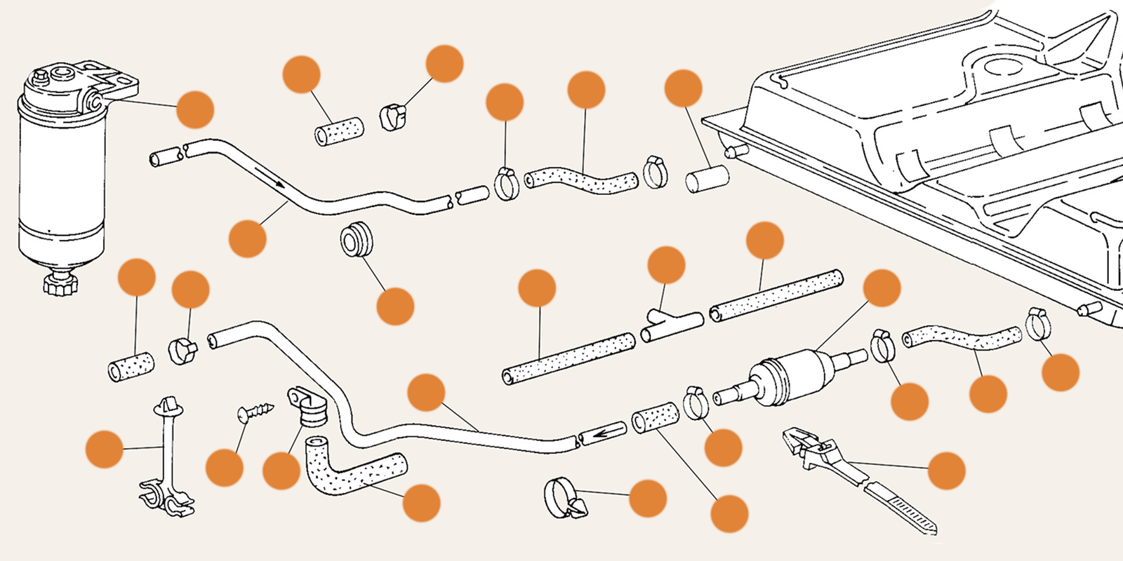 Type 25 Fuel System & Fuel Tank Parts