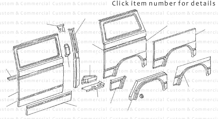 Type 25 Side Panels & Rear Wheel Arch Panels