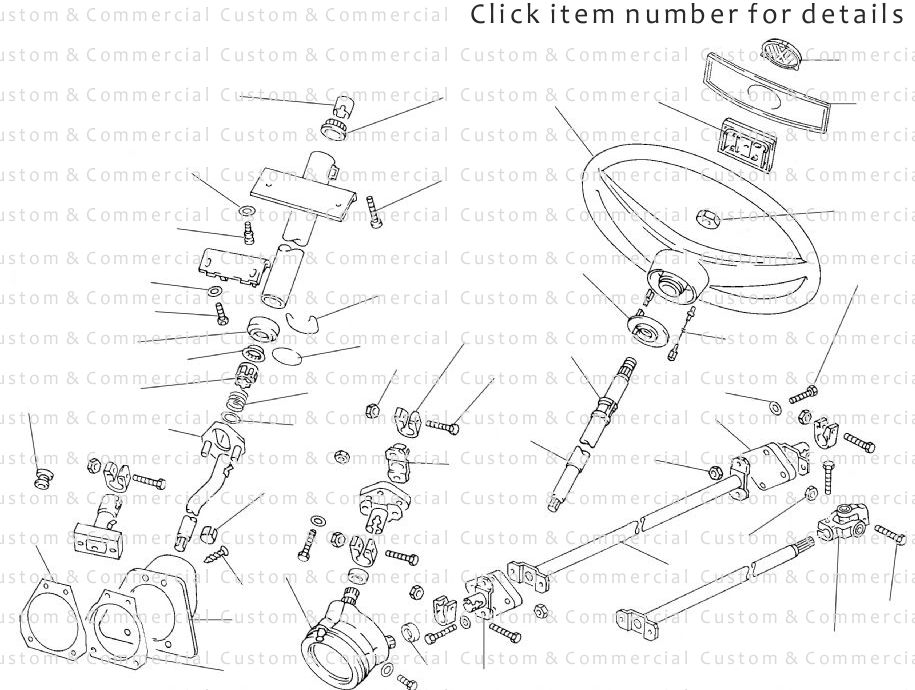 Type 25 Steering Wheel & Steering Column Parts