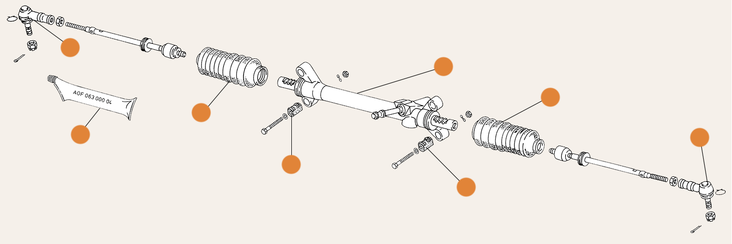 Type 25 Steering Parts