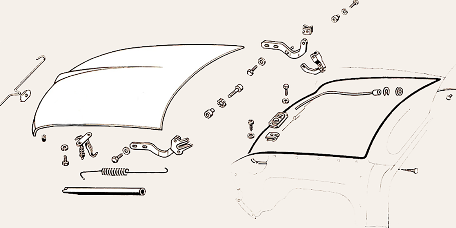 Type 3 Door Bonnet Boot Lid Wings & Body Parts