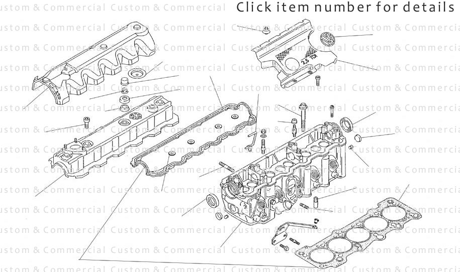 T4 2.4/2.5ltr Cylinder Heads & Parts AAF ACU AAB