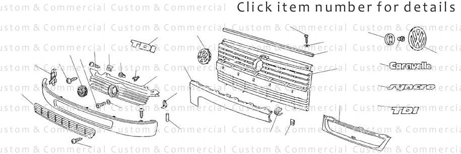 T4 Exterior Trim Accesories Badges & Grills