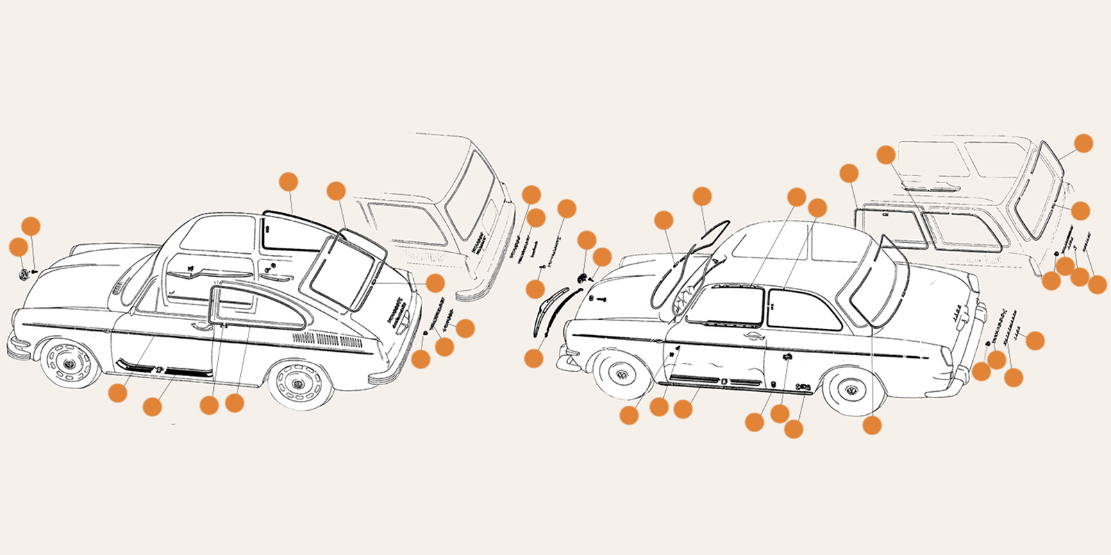 Type 3 Body Trim Parts & Accessories