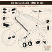 German quality floor pan rubber seal kit 1302/1303