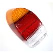Tombstone light lens Orange red & clear