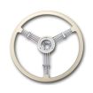 German quality banjo steering wheel Silver beige