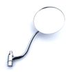 Chrome 101 style hinge mount door mirror long arm Right