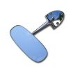 Chrome rear view mirror with holes for visor rods LHD