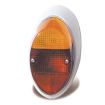 Complete rear light unit with orange and red lens Right