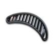Black plastic half moon rear 1/4 vent Left