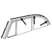 German quality side window to hood seal set convertible beetle