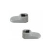 German quality sunvisor clips in Grey Type 3 61-66