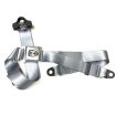 Seatbelt 3 point with chrome buckle and grey webbing
