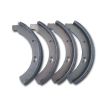 Front brake shoe set bus