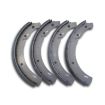 Rear brake shoe set