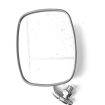 German quality chrome & stainless cab door mirror Right