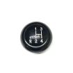 German quality black gear knob white shift pattern 10mm