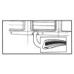 Westfalia louvred window seal Bus 55-67