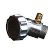 Angled alloy oil filler breather with Aluminium screw on cap