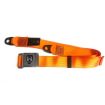 Seatbelt 2 point with chrome buckle and orange webbing