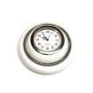 Horn button with clock Ivory/silver colour