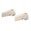 German quality cab door inner handle set Ivory & Chrome