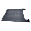 Rubber rear luggage area mat with spare wheel cut out and a Polypropylene trim