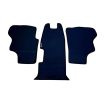Heavy duty rubber cab floor mats  with a Polypropylene trim 3 piece LHD