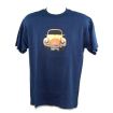 Badfish Dark blue 70s Orange Beetle T Shirt. Size Medium