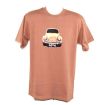Badfish Brown 70s Orange Beetle T Shirt. Size Medium