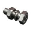 Stainless steel bolt washer and nut kit for brake or clutch pedal