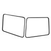 German quality safari front screen glass & seals for C&C made frames Pair 