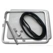 Side pop out window seal kit with chromed aluminium frame