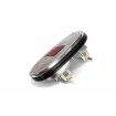 German quality complete rear light red and clear OEM logo lens with stainless chrome ring
