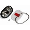 German quality complete rear light red and clear OEM logo lens with stainless chrome ring