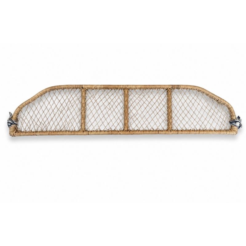 Bamboo parcel shelf with fixings, view 1