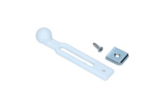 German quality rear seat strap in White Ghia