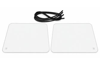 German quality safari front screen glass & seals for C&C made frames Pair 