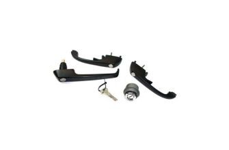 Complete lock & handle set on one set of keys T25