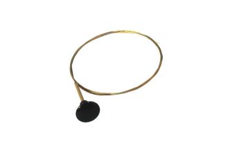 Decklid release cable black knob 2490mm Ghia 1/67-12/74