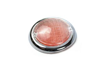 German quality orange and chrome fisheye lens Bus Right