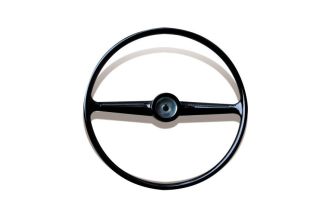 Steering wheel in black