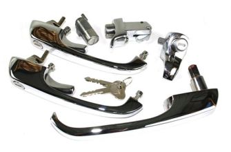 German quality complete handle set on one R code key RHD