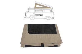 German quality Westfalia pop top canvas rear hinge charcoal