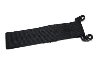 German quality long check strap & bracket Black Bus
