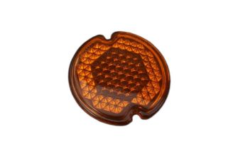 German quality orange rear light lens with OEM markings