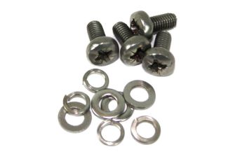Stainless steel divider bar bottom fixing screws and washers